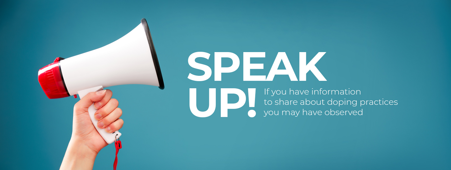 Speak up if you have information about doping practices