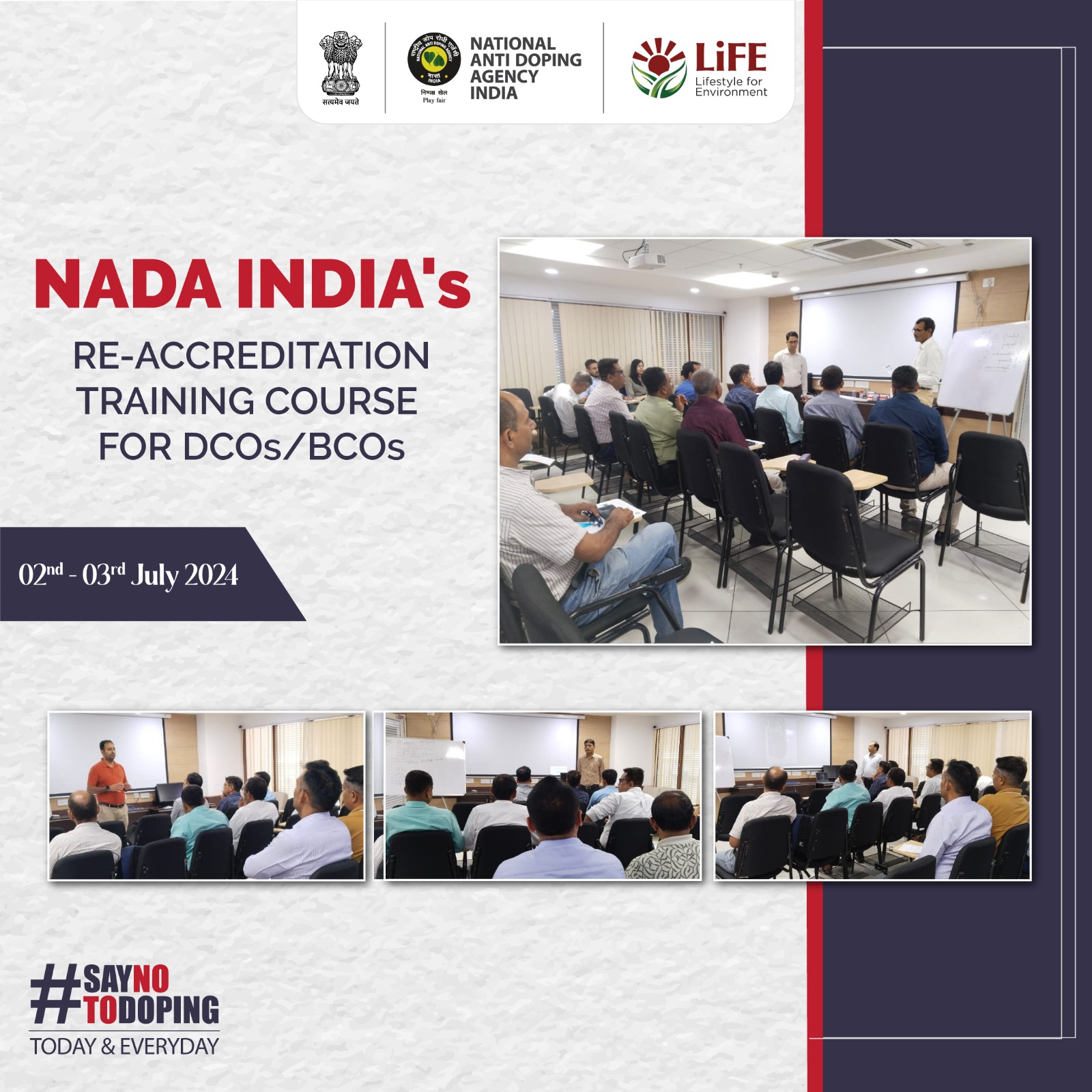 NADA India Enhances Capacity: Re-Accreditation Training for DCOs/BCOs