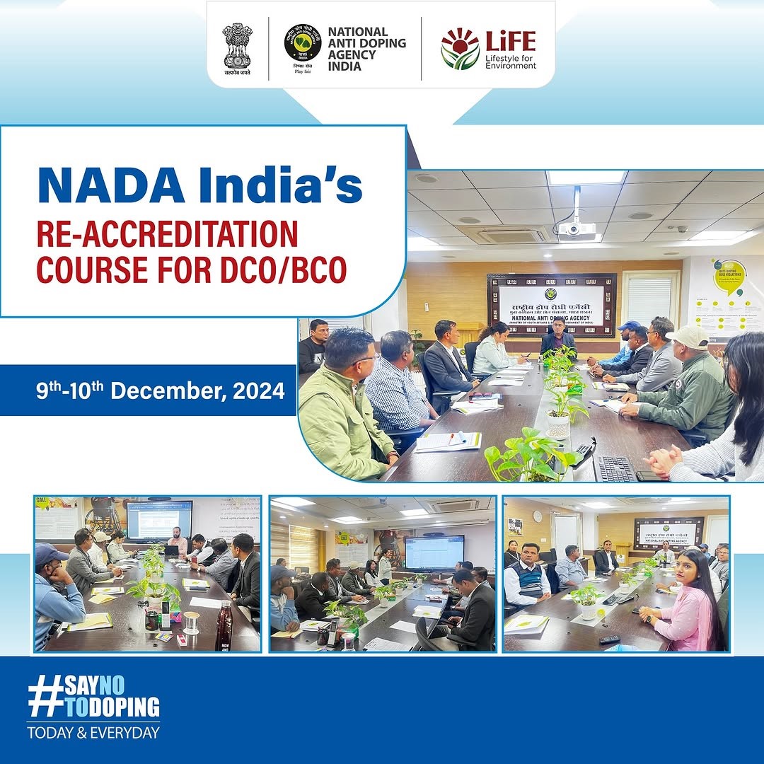 NADA India’s Re-Accreditation Program for DCOs and BCOs