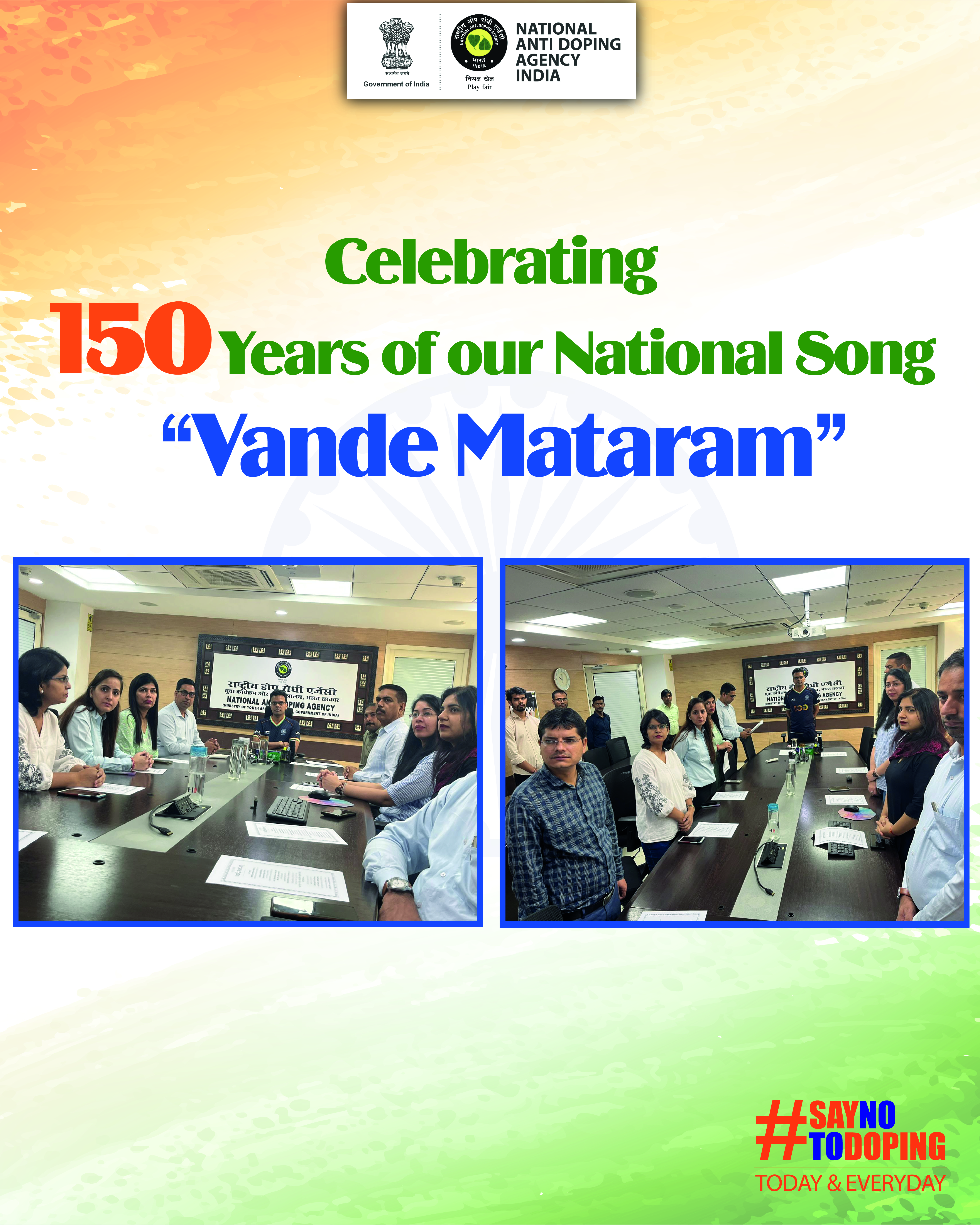 NADA India Marks the Vande Mataram 150 Years Celebration with Pride